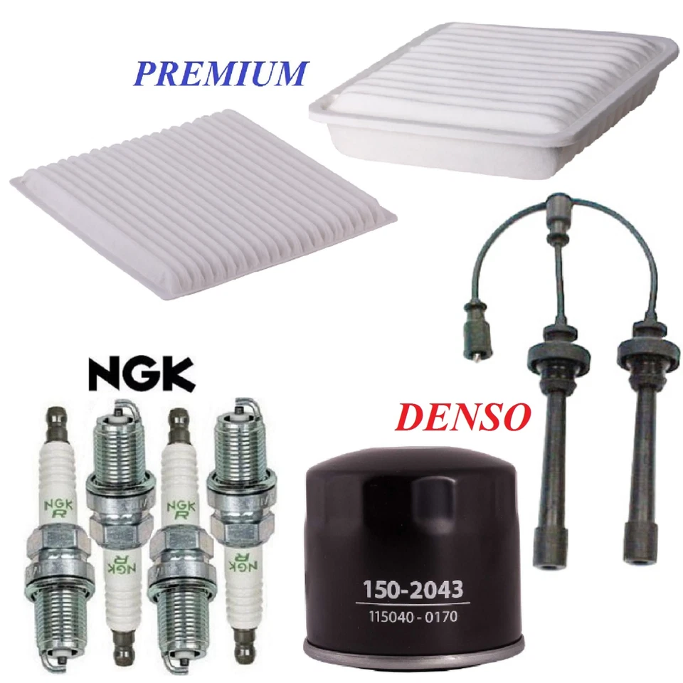 Kit de puesta a punto filtros de aceite de cabina de aire tapones de cable para MITSUBISHI GALANT L4 2,4 L 2004 Foto 1 de 1