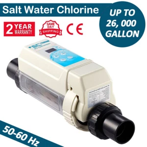 Salt Chlorine Generator Pool Water Complete Salt Chlorinator System ≤ 26K Gal - Picture 1 of 13
