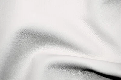 50 sf. Off White Slight Gray ITALY Upholstery Hide Cow Leather Skin e8a* - Image 1 of 4