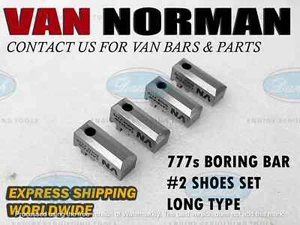 VANNORMAN 777s BORING BAR CTASPAW SHOES SET #2 LONG TYPE 3.500"- 4.020" EXP SHPP - Picture 1 of 9