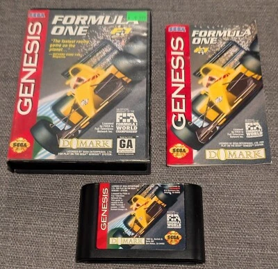 Sega Genesis Formula One F1 CIB, Domark/Tengen Games, Racing Game - Image 1 of 4