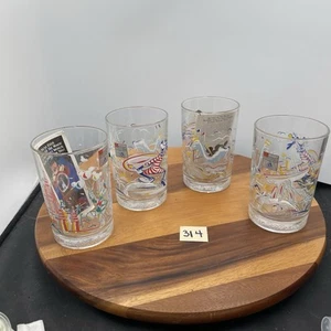 McDonalds Walt Disney World 25th Anniversary 16 oz Tasse Gläser 4er Set Vintage - Bild 1 von 8