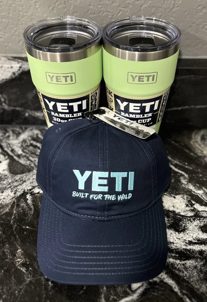 Novo pacote com 2 copos empilháveis Yeti Rambler com tampa MagSlider e chapéu Yeti 30 oz. - Imagem 1 de 1