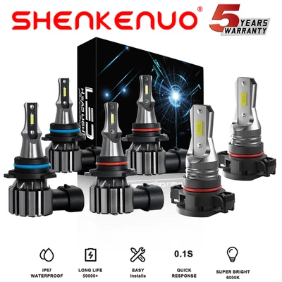 Для 2011 ~ 2018 Dodge Journey Utility 4-дверная светодиодная фара 6000K + противотуманные лампы - Изображение 1 из 4