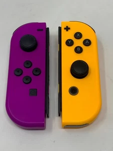 🔥 Nintendo Switch Joy-Con (L)/(R) Neon Lila/Neon Orange - Joy Con 🔥 - Bild 1 von 5