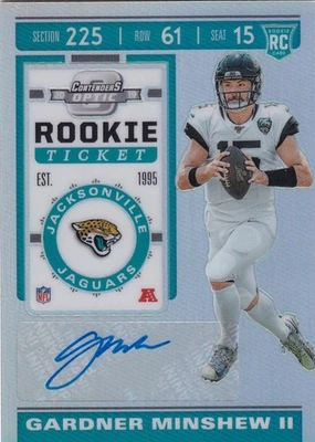 2019 Panini Contenders Optic Gardner Minshew II Rookie Ticket Autographs - Image 1 of 2