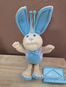 RARO 1986 Cabbage Patch Kids Xavier Roberts Bunny Bee Peluche Azul Nuevo Con Etiqueta  - Imagen 1 de 15