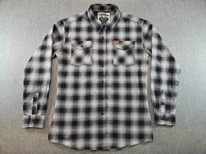 Damen XL Dixxon Flanell "The Big Twin" kariertes Button Down Langarm Hemd - Bild 1 von 10