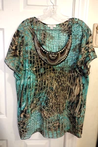 Women's semi sheer Top size 2X by DRESSBARN - Picture 1 of 3
