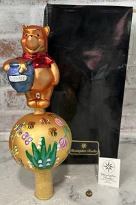 Christopher Radko Disney Hundert Hektar Holz Endstück Weihnachtsbaumspitze Pooh - Bild 1 von 16