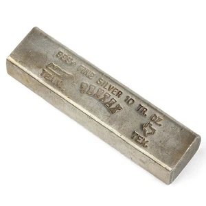 Vintage 1980s Tentex Tenn. & Tex. 10 oz .999 Fine Silver Extruded Kit Kat Bar - Picture 1 of 3