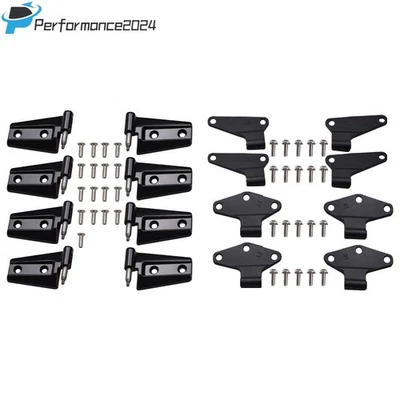 FOR 2007-2018 Jeep Wrangler JK Body Door Hinge Replacement Set Powder Coat 16pcs - Image 1 of 4