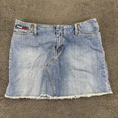 Tommy Jeans Falda Mujer 11 (31x14) Y2k Maxi Denim Jean Skort Foto 1 de 4