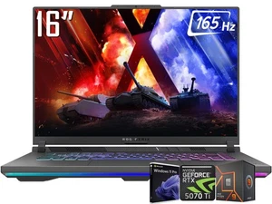 Portátil para juegos ASUS ROG Strix G16 16" 2K AMD Ryzen 9 8940HX RTX 5070 Ti SSD de 4 TB - Imagen 1 de 10