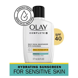 Olay Complete Plus SPF 40 Hydrating Facial Moisturizer, 6 fl oz - Sun Protection - Picture 1 of 1