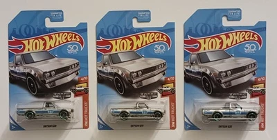Lote de 3 Hot Wheels Zamac Datsun 620 2018 exclusivo de Wal-Mart  Foto 1 de 4