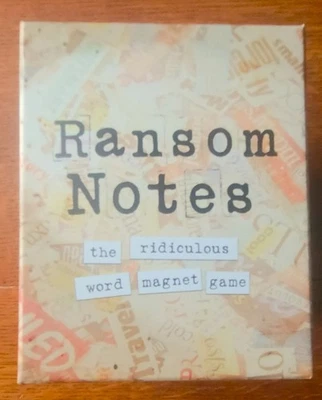 RANSOM NOTES THE RIDICULOUS WORD MAGNET GAME AGE 17+ 3-6 PLAYERS - Image 1 of 4