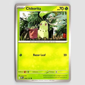 Chikorita - MEG 008/132 - C NM / Mint ME01: Mega Evolution Single - Picture 1 of 2