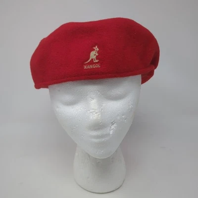 Chapéu Kangol masculino 0258BC chapéu liso lã vermelha 504 tamanho médio Newsboy Cabbie - Imagem 1 de 4