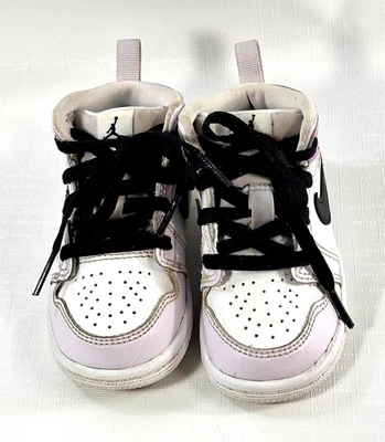 Jordan 1 Mid Toddler Girls 5C apenas uva colorway usado Foto 1 de 4