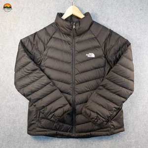 The North Face 550 Puffer Jacket Black Long Sleeve Full-Zip Pockets Women's XL - Picture 1 of 16