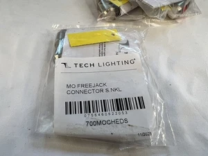 Tech Lighting MonoRail Freejack Connector S.NKL Satin Nickel 700MOCHEDS Lot 4 - Picture 1 of 3