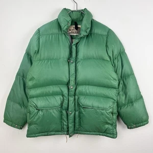 Vintage North Face Jacket Brown Label Goose Down Puffer Green Mens XS - Picture 1 of 13