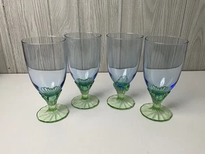 4 Bormioli Rocco Bahia Saftgläser - Italien - 7,5" hoch - 3,5" breit - Bild 1 von 11