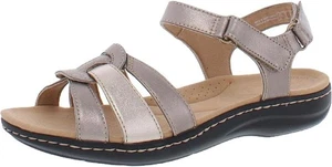 Clarks Laurieann Sela Women's Strappy Sandal - Metallic Silver - 10 Wide - Picture 1 of 4