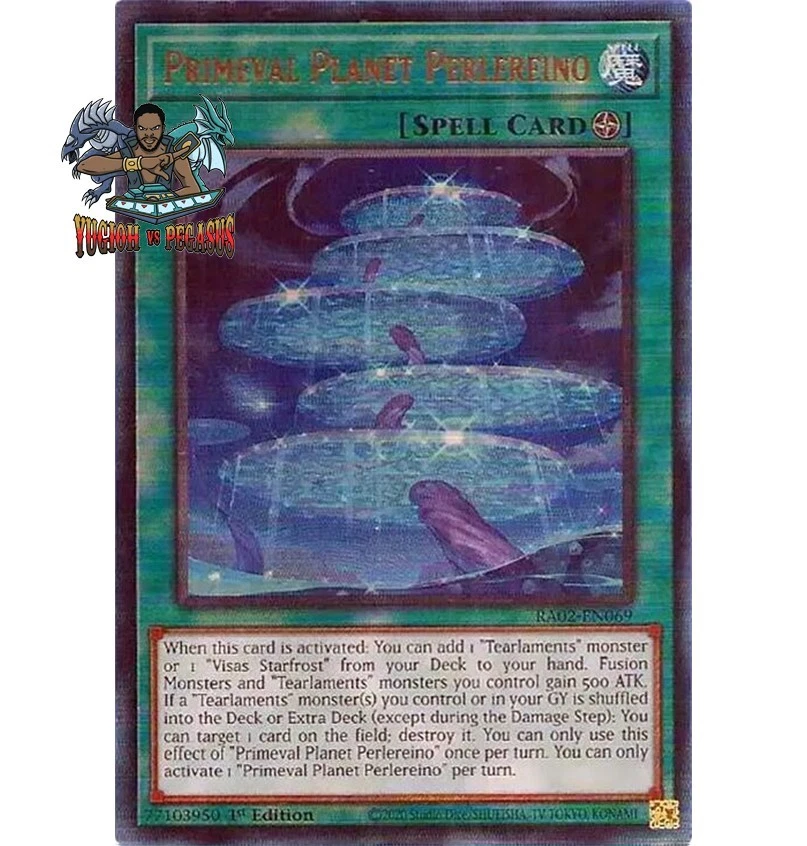 Yugioh! 1x Primeval Planet Perlereino RA02-EN069 Ultimate Rare 1st Ed NM - Image 1 of 1