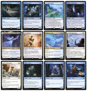 MTG - 12 x Different White / Blue Spirit Flying Creatures - for Commander - LP - Picture 1 of 2