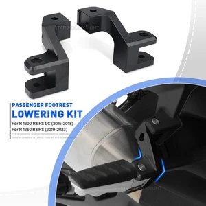 For BMW R 1200 1250 R LC Foot Pegs Lower R1250R R1250RS Footrest Lowering Kit - Picture 1 of 12