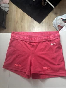 Hot Pink Nike Pro Shorts - Picture 1 of 3