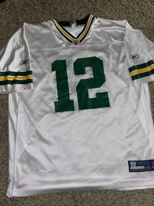 Green Bay Packers Aaron Rodgers Reebok On The Fiels Football Tailgate Jersey 2XL - Picture 1 of 4