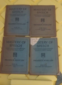 1918 Mastery Of Speech Booklets 2,3,5,6,7 Frederick Houk Law Public Speaking - Picture 1 of 3