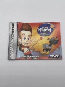 Jimmy Neutron Jet Fusion GBA Game Boy Advance Manual de instrucciones solamente - Imagen 1 de 22
