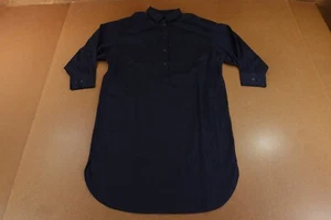 Banana Republic Womens XS Petite Oversized Navy Poplin Midi Shirt Dress New - Picture 1 of 8