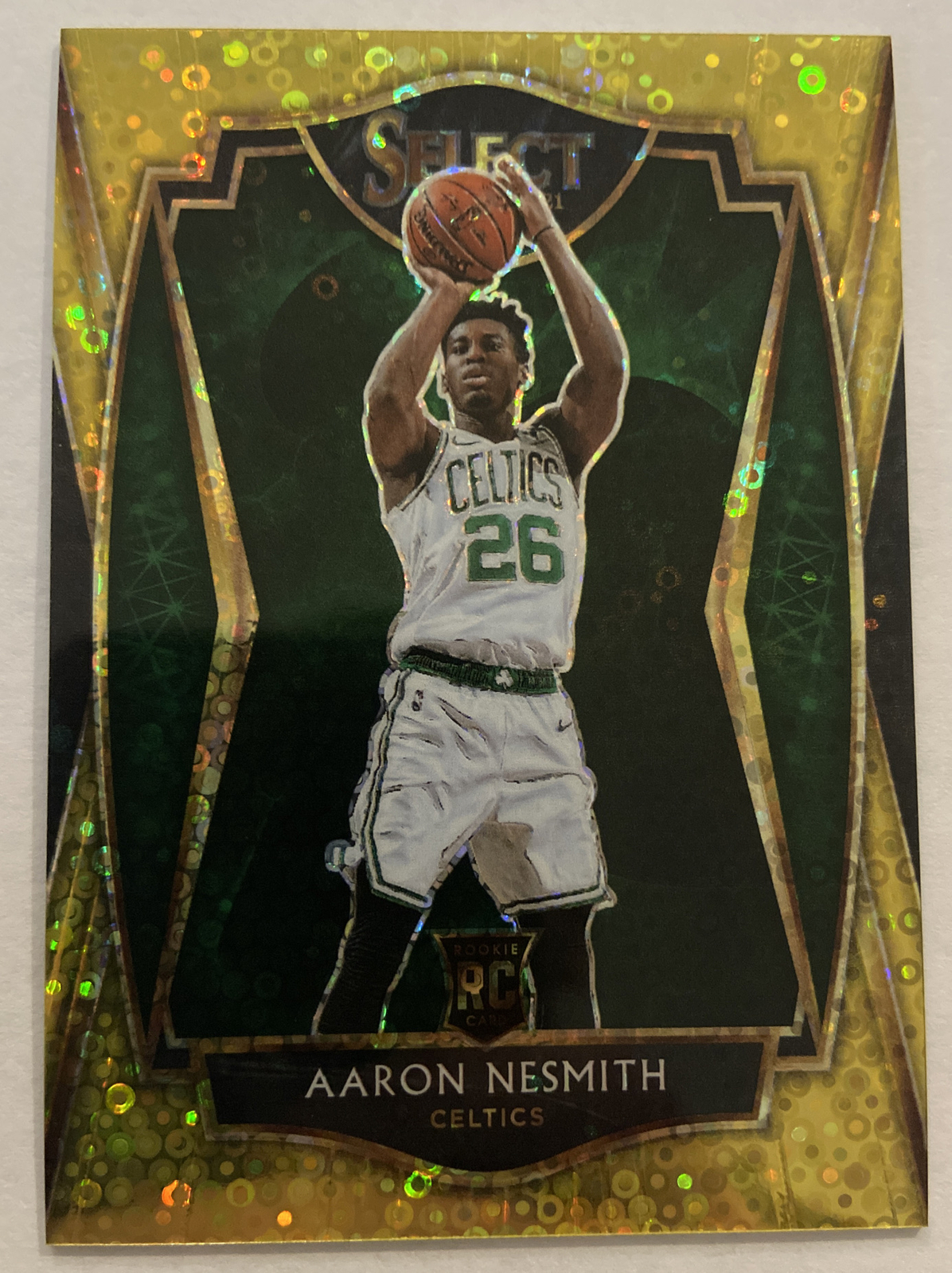 Aaron Nesmith 2020-21 Panini Select Hybrid Gold Disco Premier Level Rookie /10