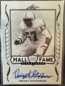 Leaf Signature 2021 - Autógrafos del Salón de la Fama #HOF-DS1 Dwight Stephenson (AU) - Imagen 1 de 2