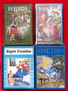 VINTAGE BOOKS / EIGHT COUSINS, ~ LITTLE WOMEN 1926 ~ HEIDI 1921, 1924 - Picture 1 of 22