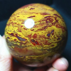 TOP 322G 60mm Natural Pulido Colorido Ágata Cristal Esfera Bola Curación B605 - Imagen 1 de 15