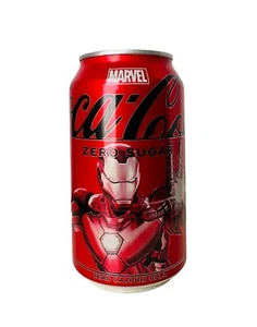COKE ZERO - COCA COLA CAN 2024 Marvel EDITION IRON MAN UNOPENED CAN