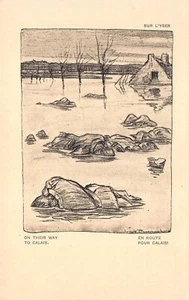 AK - 1. WELTKRIEG - Louis Raemaekers - AUF DEM WEG NACH CALAIS - FRANZÖSISCH - Bild 1 von 2