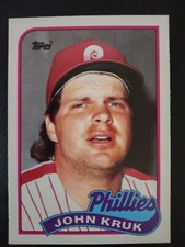 John Kruk - Philadelphia Phillies - 1989 Topps Traded Baseball Card #63T