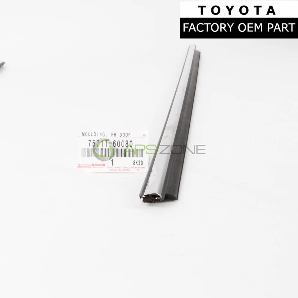 GENUINO LEXUS GX470 03-09 MOLDURA DE CINTURÓN DE PUERTA DEL LADO DEL PASAJERO DELANTERO OEM 75711-60080 Foto 1 de 1