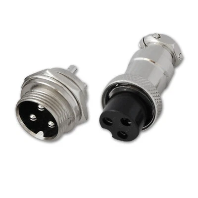 3 pin connector plug Male & Female Panel Chassis Kit,SA3A103/104 - Image 1 of 4