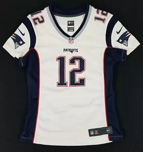 Nike On Field TOM BRADY New England Patriots #12 White Away Jersey Women's Small - Picture 1 of 8