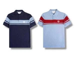 SERGIO TACCHINI YOUNGLINE POLO SHIRT (MARITIME BLUE & MOUNTAIN RED) - Picture 1 of 7