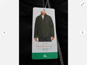 Weatherproof Vintage Mens Jacket  Puffer Quilted Faux Fur Lined COLOR BLACK XL - Picture 1 of 4