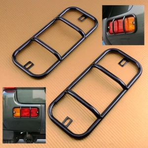 1Paar Schwarz Hinten Nebelscheinwerfer Schutzgitter Fit Für Suzuki Jimny 2007-17 - Picture 1 of 4